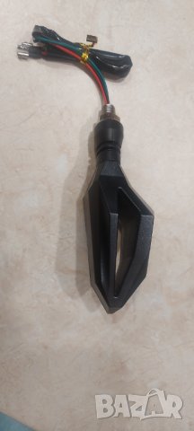 Диоден LED мигач, със дневна светлина за мотор, скутер, 2 х 18 led, бял, снимка 4 - Части - 38773912