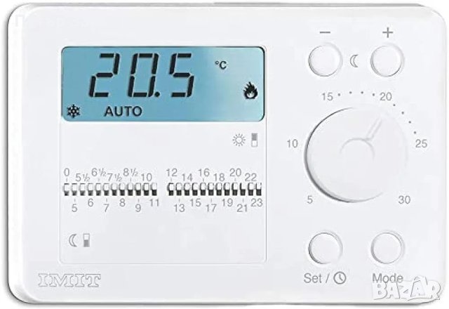IMIT 578160 Цифров ежедневен термостат Techno Duo, бял,, снимка 5 - Друга електроника - 43567775