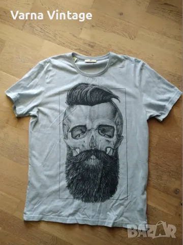 Тениска Череп с брада. размер L. SCOTCH & SODA. Турция.