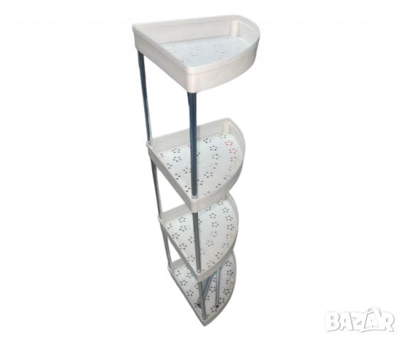 Ъглова въртяща се поставка Corner Storage Rack – максимално използване на всеки сантиметър пространс, снимка 11 - Други стоки за дома - 51948087