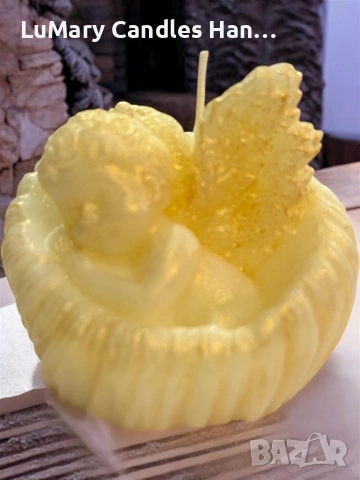 Свещ “ Ангелска светлина”, снимка 4 - Декорация за дома - 53224904
