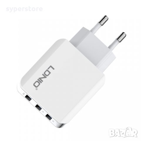 Зарядно 220V / 3.1A за телефон и таблет с 3-USB изхода LDNIO A3301 SS000131 за Samsung,Nokia,LG,iPho, снимка 2 - Друга електроника - 33472862