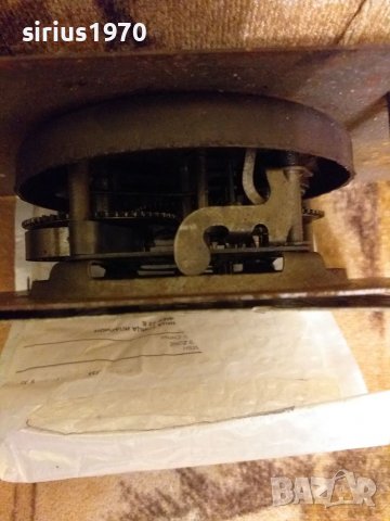 Стар каминен френски часовник механизъм работи, снимка 3 - Стенни часовници - 38054319
