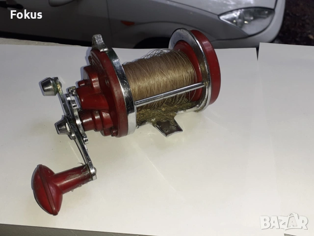 Стара английска макара за морски риболов - K.P. Morritt, снимка 4 - Антикварни и старинни предмети - 53278916