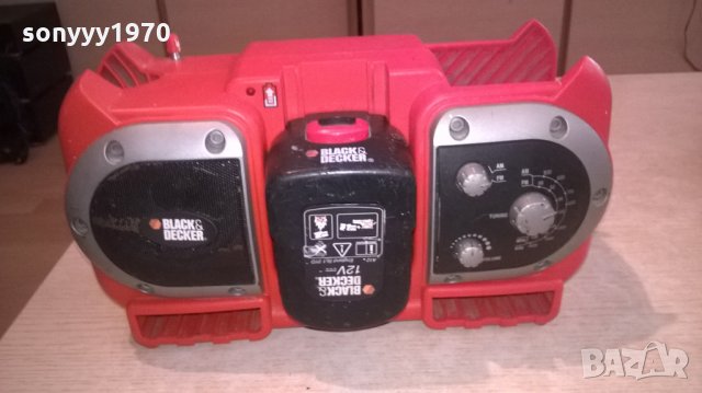 black & decker profi radio+батерия-внос швеицария, снимка 2 - Радиокасетофони, транзистори - 26414323