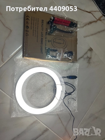 LED ринг лампа с трипод, снимка 3 - Селфи стикове, аксесоари - 51883988