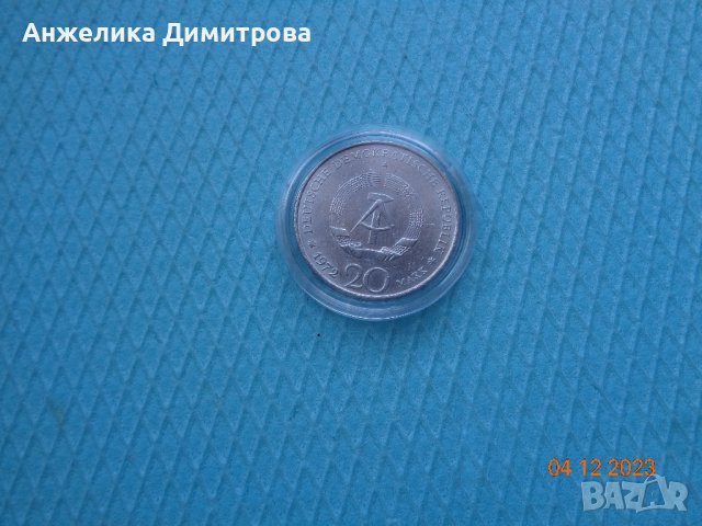 20 МАРКИ ГДР-едра монета 1972г 