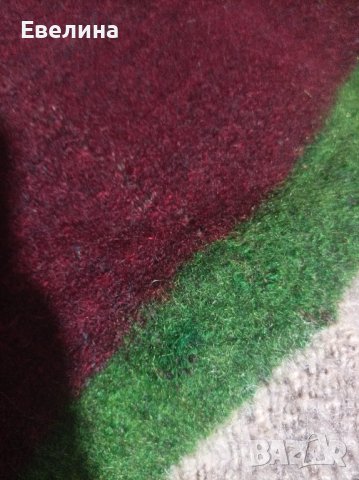 Вълнено халище от три части, снимка 2 - Килими - 44029015