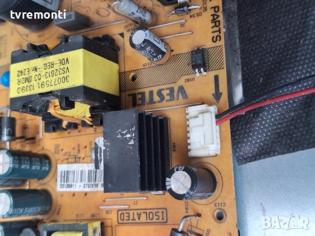 POWER BOARD ,17IPS11 ,300413-R4, за 32-инчов телевизор TELEFUNKEN Модел  T32TX182DLBP  , с дисплей V, снимка 3 - Части и Платки - 52636667