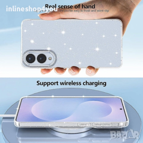 Блестящ Кейс Glitter Case за Samsung Galaxy S25 Edge, снимка 3 - Калъфи, кейсове - 51703452