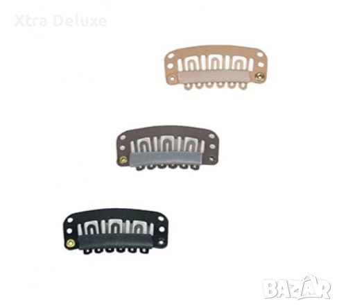 Клипси/щипки/фиби за екстеншъни/коси/перуки - 3.2см