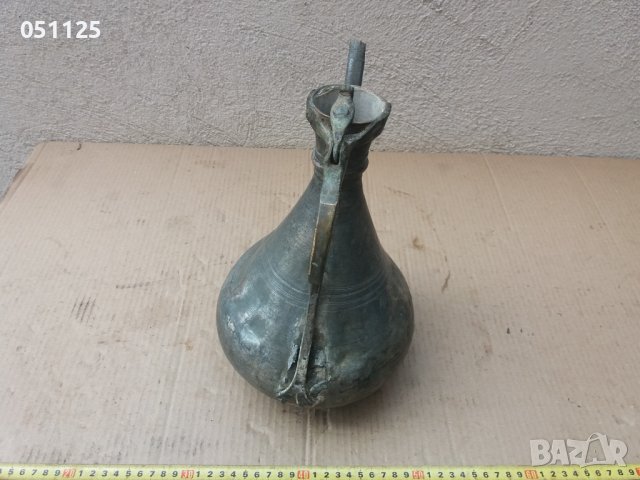 Кован меден възрожденски ибрик , снимка 6 - Антикварни и старинни предмети - 36649145