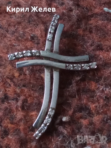 Старо сребърно кръстче 57741, снимка 3 - Колиета, медальони, синджири - 52361194