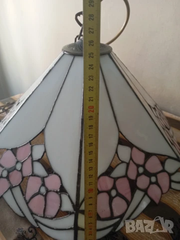 Полилей,лампа за таван тип тифани, снимка 2 - Полилеи - 51230584