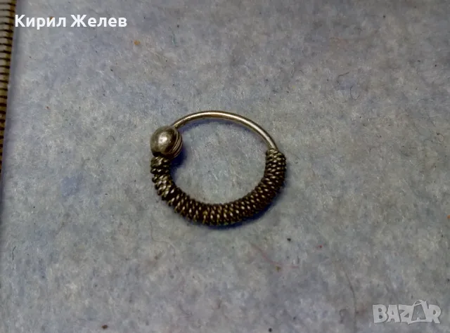 СТАРА РЕТРО АРТ МОДЕЛ СРЕБЪРНА ОБЕЦА СРЕБРО ВИСОКА ПРОБА ФИНА РЪЧНА РАБОТА 37754, снимка 7 - Антикварни и старинни предмети - 49704814