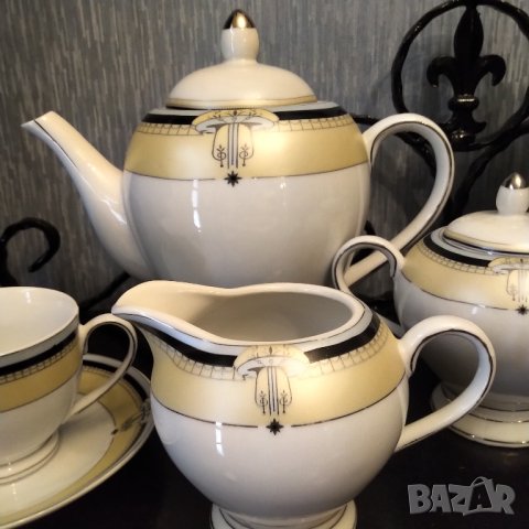 Намален Арт деко порцеланов сервиз 60 те години  , снимка 3 - Антикварни и старинни предмети - 37993509