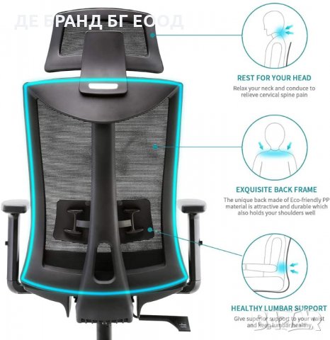 Ергономичен офис стол M80C-M101 , снимка 3 - Столове - 32311545