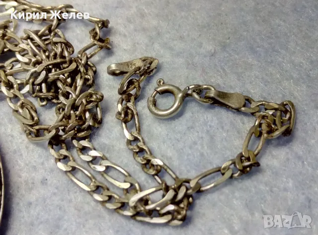 СКЪПОЦЕНЕН СРЕБЪРЕН ПЕНДАНТ СРЕБРО 925 с МАРКАЗИТИ ЦИРКОНИ и СРЕБЪРНА КАРТИЕ ВЕРИЖКА СРЕБРО925 40512, снимка 8 - Колиета, медальони, синджири - 49916660