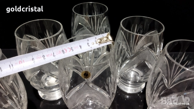 Кристални чаши Рамона , снимка 4 - Антикварни и старинни предмети - 44071817