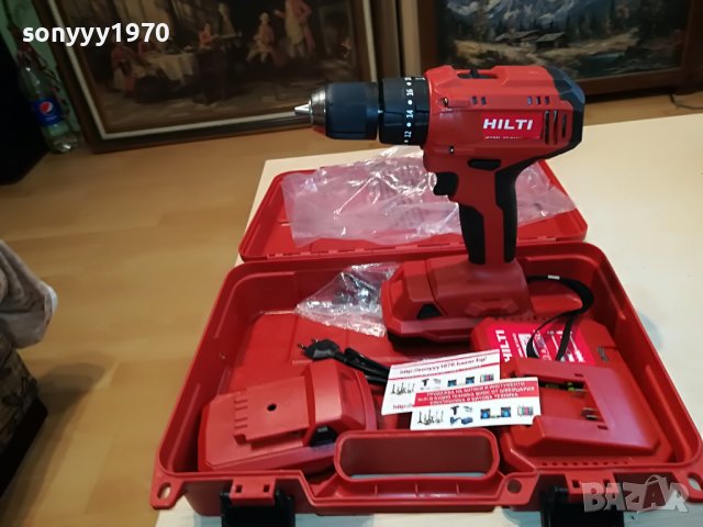 hilti li-ion+charger+battery pack x2 1608221001, снимка 5 - Винтоверти - 37706530