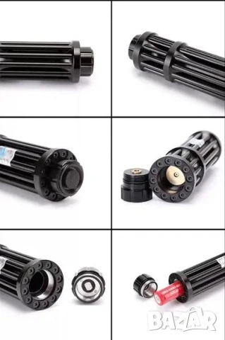 Син Акумулаторен Лазер 50000mW Пука Балон Запалва Клечка Кибрит Кашон Пали Цигара Прогаря Дрехи Кожа, снимка 11 - Оборудване и аксесоари за оръжия - 51354024