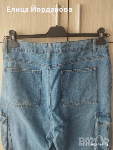 Големи дамски карго дънки, снимка 6 - Дънки - 52350710