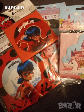 комплект за детски рожден ден банер с надпис и покани, снимка 3 - Други - 43687343