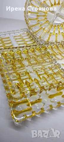 Плато за сервиране и парти купа с 4 разделения Walther Crystal Glas, снимка 12 - Чинии - 47921319