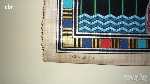 Голяма Египетска картина на папирус , снимка 2 - Картини - 43974308