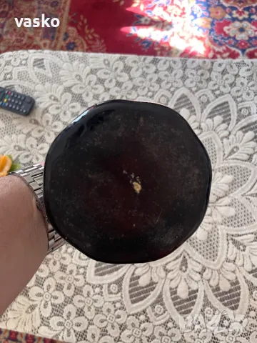 Стара ваза-стъклена, снимка 3 - Вази - 49401108