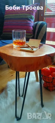 Бутикова холна маса с кръгла форма изработена от масивно дърво (бук), снимка 4 - Маси - 49194875