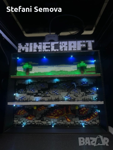 Minecraft Kinder Joy - Поставка за фигурки, снимка 3 - Други игри - 53566250