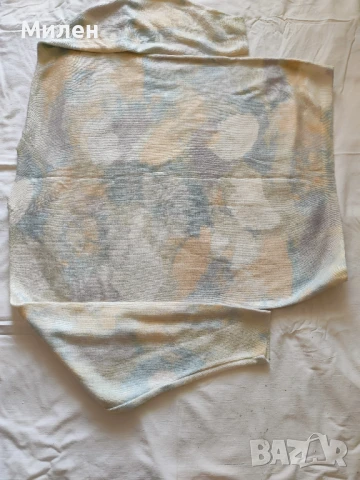 Дамска ангорска блуза с цветен десен – италианска мода, снимка 3 - Блузи с дълъг ръкав и пуловери - 51388132