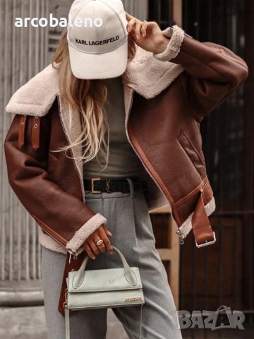 Дамско кожено яке в уличен мотоциклетен стил, 3цвята , снимка 2 - Якета - 43257804