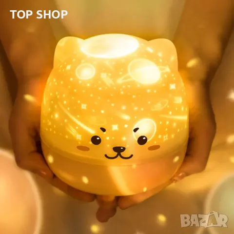 Детска нощна лампа с 6 прожекционни плаки- Joernso