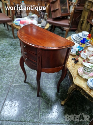 Уникална антикварна английска конзолна масичка с чекмеджета, снимка 5 - Антикварни и старинни предмети - 52309778