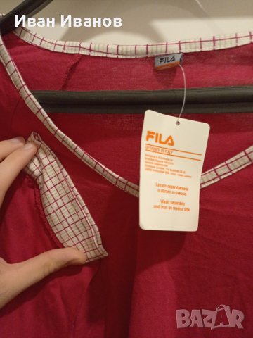 Оригинална дамска фланела Fila - размер Л - 10лв, снимка 6 - Блузи с дълъг ръкав и пуловери - 43010700