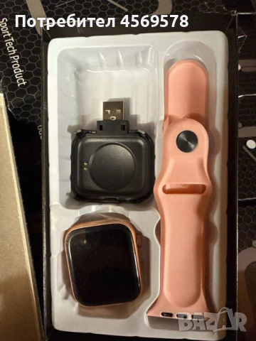 ⌚ Смарт часовник 1,44” 	•📱 Съвместим с iOS и Android •🔋 Батерия: 7–14 дни •💧 Водоустойчив	•, снимка 2 - Смарт гривни - 51473846