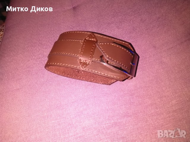Верижка за ръка ест. кожа нова обща дълж. 285мм и шир. отвън 51мм и вътре 24мм-става голям часовник, снимка 2 - Мъжки - 43518127