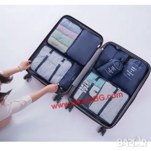 Органайзери за багаж в куфар - комплект 9бр., снимка 17 - Органайзери - 49484951