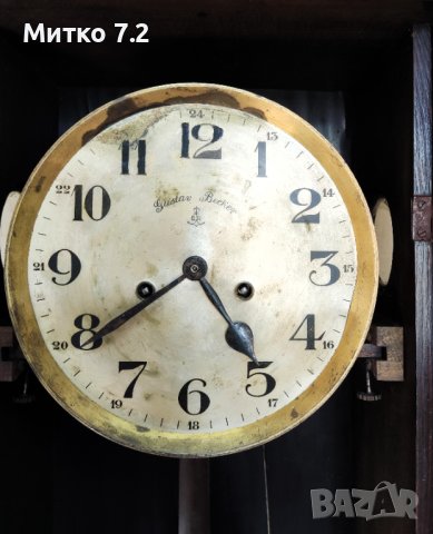Немски стенен часовник 'Gustav Becker, снимка 4 - Антикварни и старинни предмети - 43379621
