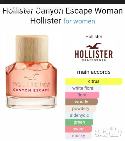 Оригинална парфюмна вода Hollister Canyon Escape 100 ml, снимка 9 - Дамски парфюми - 47506629