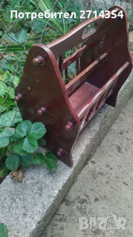 Дървени поставки за вестници , снимка 2 - Декорация за дома - 51400863