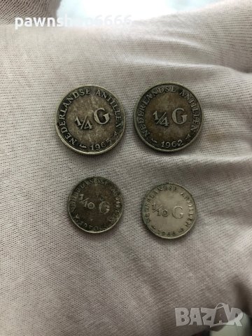 Лот от сребърни монети Нидерландски гулдени различни номинали и години, снимка 7 - Нумизматика и бонистика - 40504842
