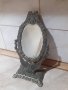 Старо настолно огледало бронз с двуглав орел, снимка 1 - Антикварни и старинни предмети - 43553498