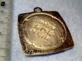 ПРЕКРАСЕН СТАР РЕТРО АРТ ПОЗЛАТЕН МЕДАЛЬОН с ЮВЕЛИРНО ФАСЕТИРАНИ БЛЕСТЯЩИ ЦИРКОНИ 20547, снимка 8