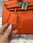 Hermes mini kelly в оранжево, снимка 3