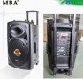 Нови MBA Караоке Колона F15 MBA LUX 3000w с 2 микрофона ,акумулатор, Bluetooth и FM, снимка 3