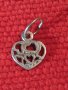 СЪРЦЕВИДНО СРЕБЪРНО РОМАНТИЧНО АЖУРНО АРТ МЕДАЛЬОНЧЕ СРЕБРО 925 ФЕШЪН ПЕНДАНТ 38286, снимка 3