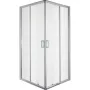 Квадратна душ кабина SQUARE, 80х80х190 см, прозрачно стъкло, хром, снимка 1